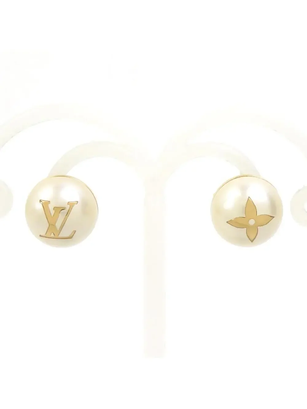Auth Louis Vuitton Pierce Earrings #302880L37B